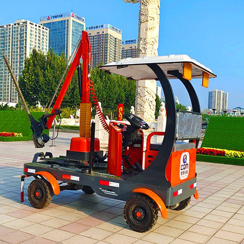 座驾式绿篱修剪机可修剪平面立面斜面绿化带用油电混合电动修剪车