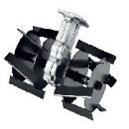 割草机配件小型松土机翻土微耕开沟刀头锄草机头松土轮刀片除草轮