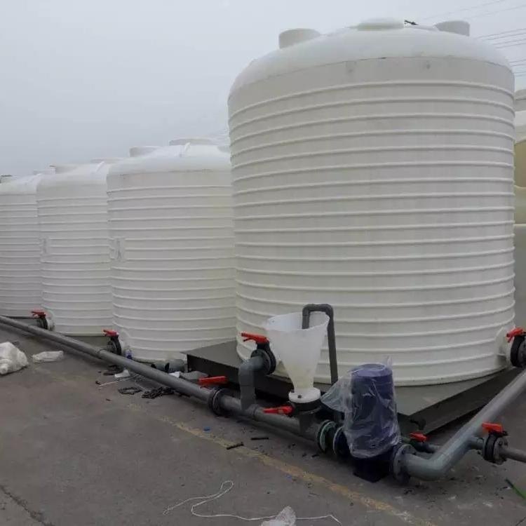 30吨10吨水处理PE水箱40T可焊接法兰接口减水剂15吨碳源水循环桶