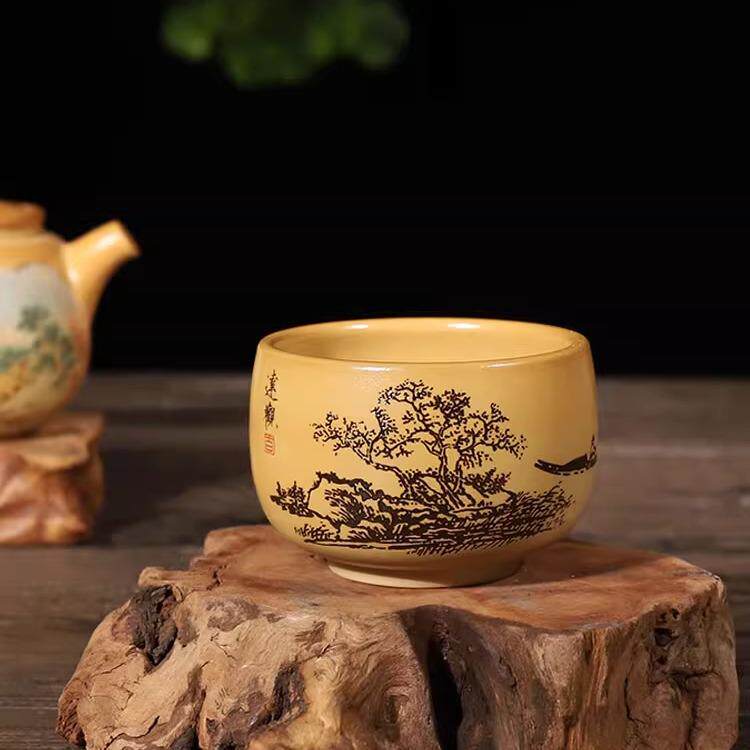 【滇匠企业店】云南建水紫陶茶杯主人杯功夫茶具手工七分杯纯品茗