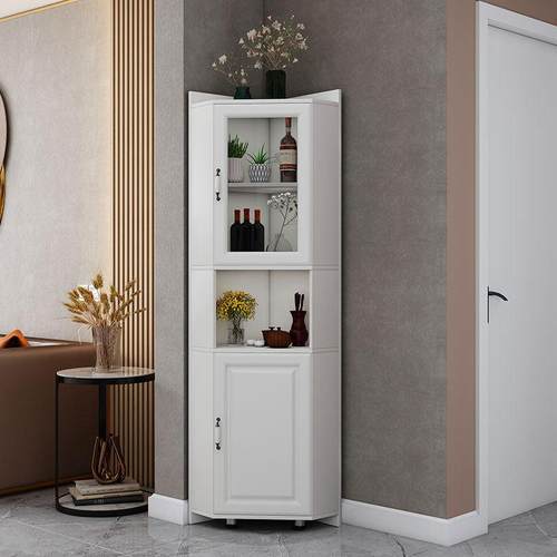 转角柜墙角柜三角柜子拐角柜边角置物架角落收纳储物角橱客厅卧室