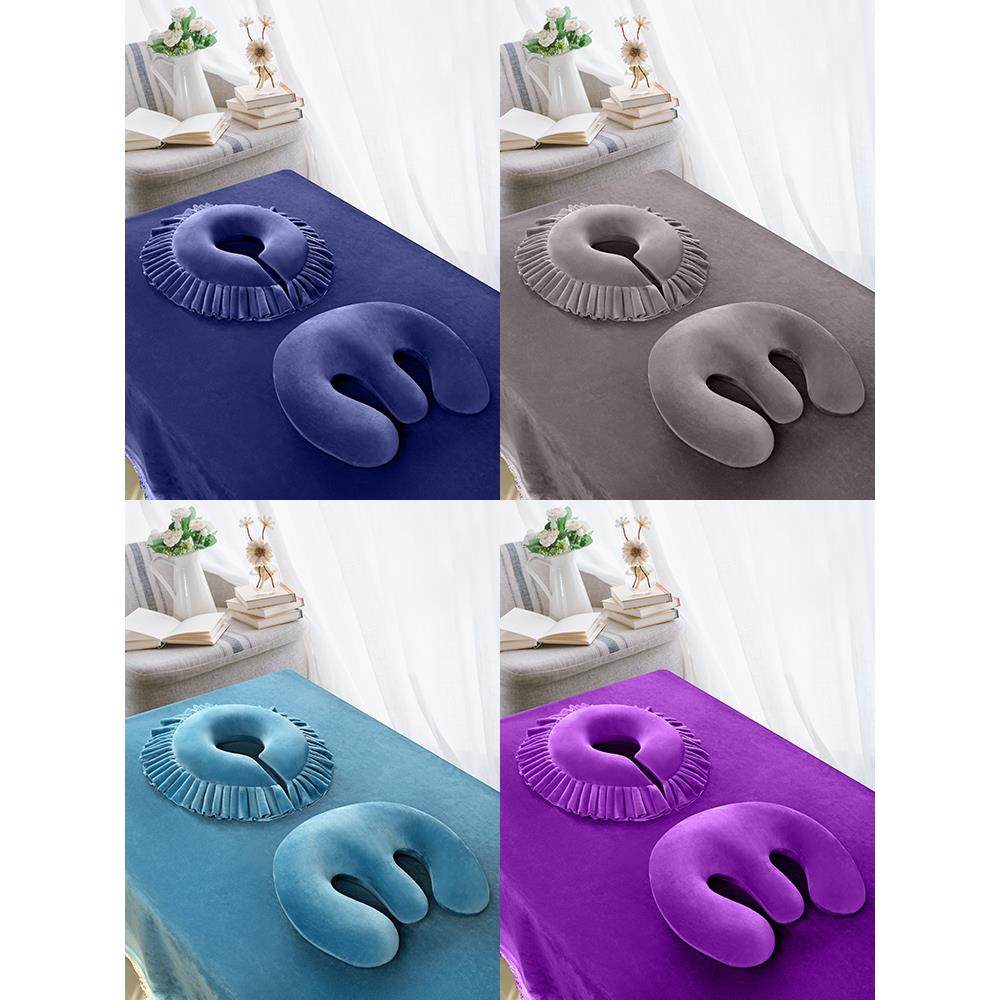 美容院胸趴枕U型枕美容床枕头乳胶趴趴枕按摩床洞口护脸垫可拆洗