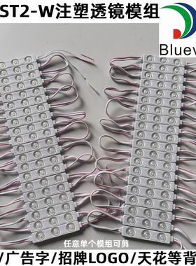 蓝景2835注塑透镜防水广告招牌发光字灯箱 超亮LED漫反射ST2W模组