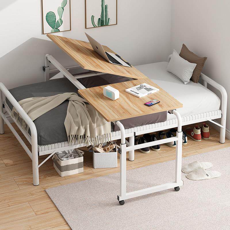 多功能双人床上懒人可放键盘大桌面大号台式机带抽屉款跨床电脑桌