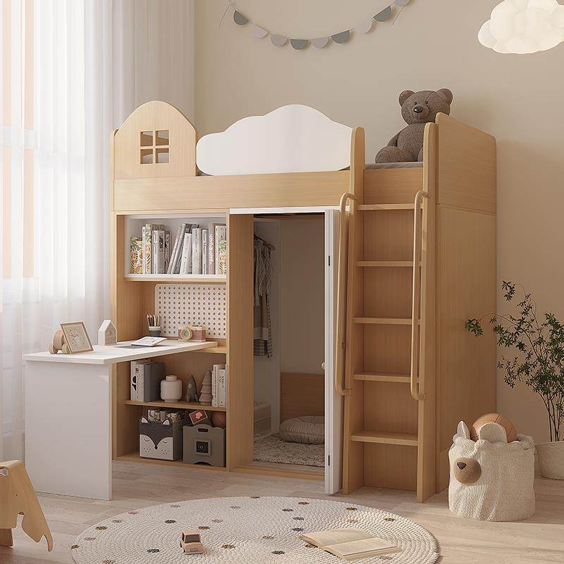 考拉森林衣帽间上床下柜儿童床衣柜一体组合上床下桌多功能衣柜床