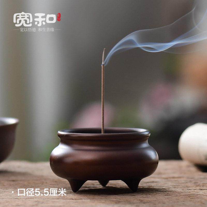 宽和 香炉纯黄铜家用室内供奉檀香线 线香炉彷古茶道塔香供佛香薰,家居饰品,香薰炉,淘宝优惠券,粉丝福利购,淘宝优惠卷