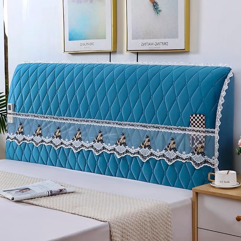 高档床头套罩2025年新款靠背软包木床夹棉全包通用加厚防尘保护罩