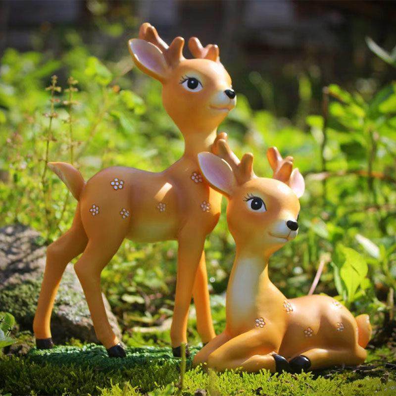 创意可爱小鹿摆件微景观花园树脂动物多肉盆装饰幼儿园温馨摆设,家居饰品,装饰摆件,淘宝优惠券,粉丝福利购,淘宝优惠卷