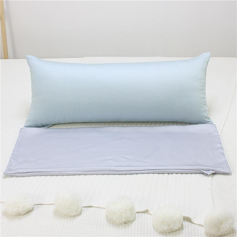 四季天丝睡觉抱枕套透气长条枕套舒适四季枕套换洗枕头套圆柱枕套