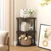 收纳层架置物架落地角柜墙角卧室客厅转角柜三角形拐角书架饭厅角