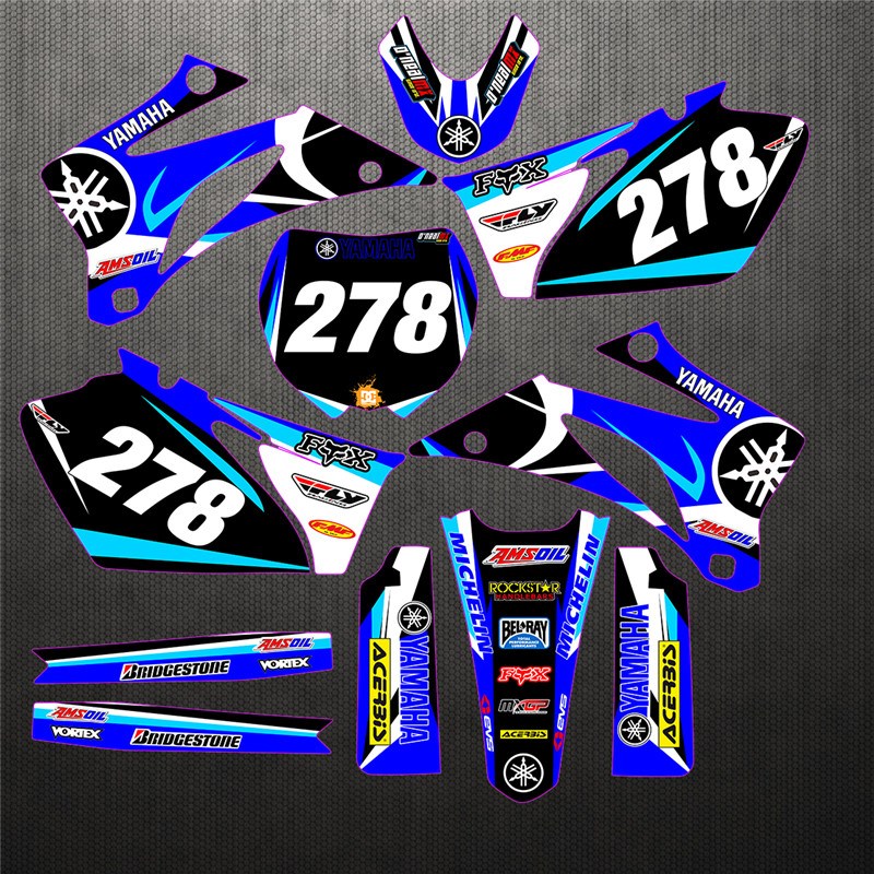 06 07 08 09 10 年款 YZ250F YZ450F越野摩托车贴花贴膜车贴画版