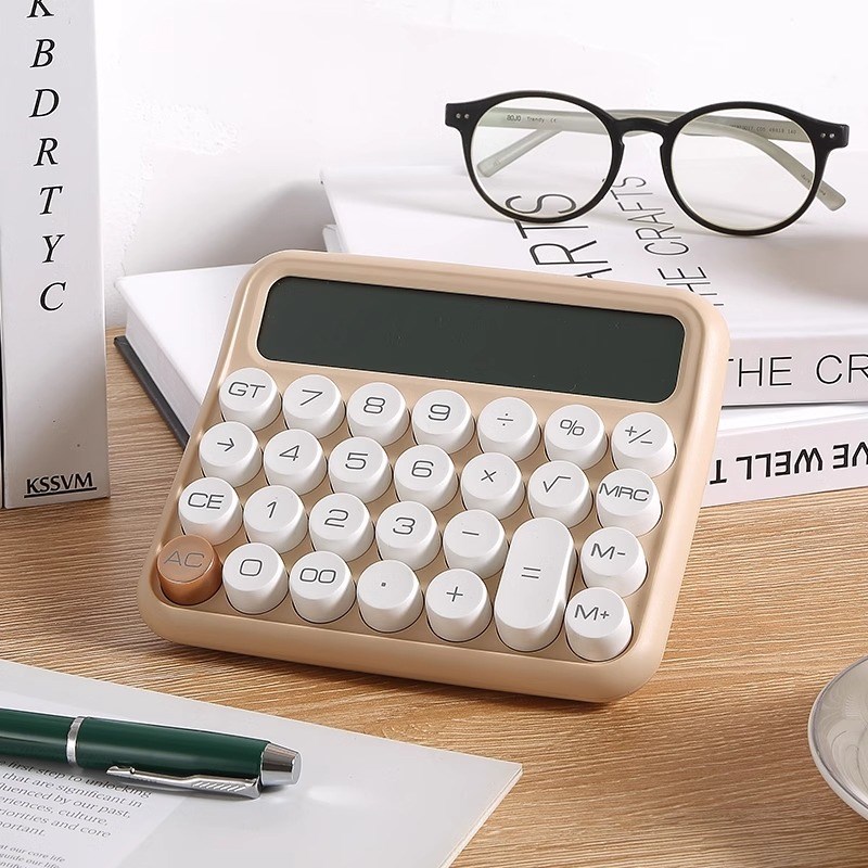 学生用计算器高颜值女神款多巴胺带语音办公计算机会计金融财务办