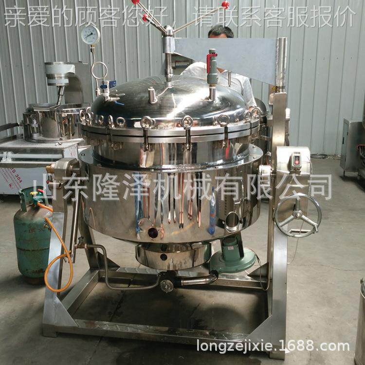 备煮羊高肉牛肉煮高骨头汤的压蒸煮锅设 783大型骨头汤压煮锅