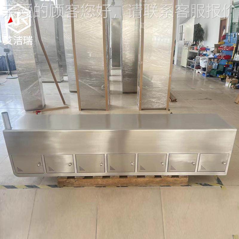 SAH双面实验室换鞋0柜鞋 厂家化车间更净衣室3凳4不锈钢鞋柜,商业/办公家具,办公储物柜,淘宝优惠券,粉丝福利购,淘宝优惠卷