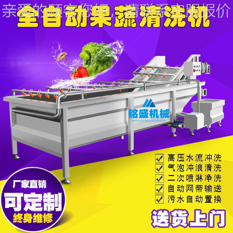 厂家生产圆茄子洗菜机 自动胡萝卜洗洗菜 机多功YHU能全脚板薯清