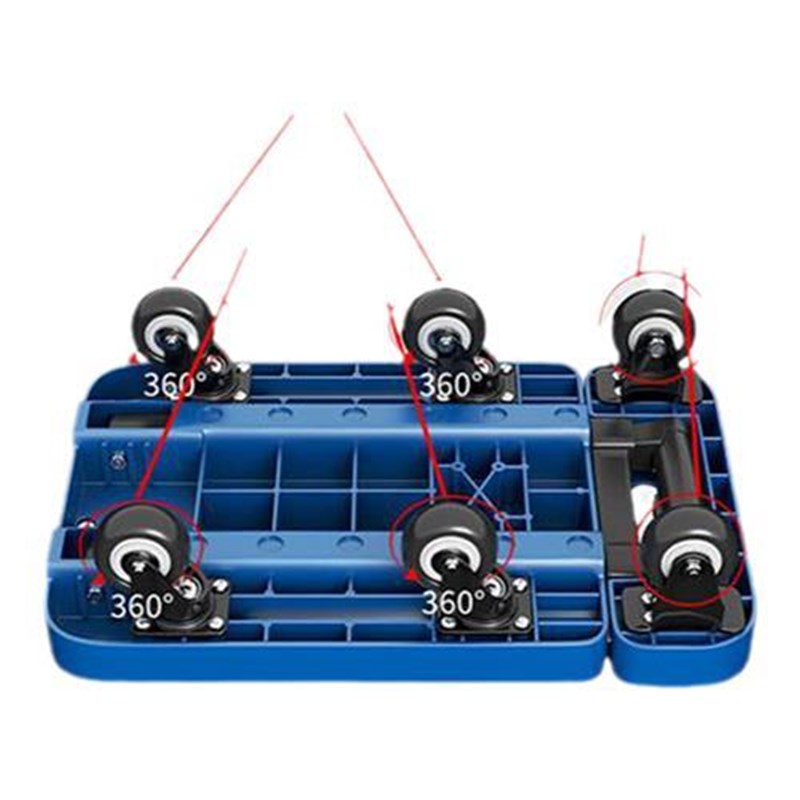 拖车折叠小推车拉货拖车折叠家用便携手拉车平板车购物买菜摆摊静