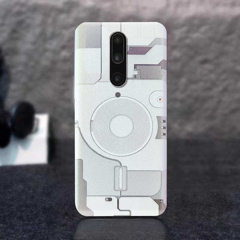 适用OnePlus一加7PRO特制防摔后盖手机电池7TPRO透明塑料后壳背屏