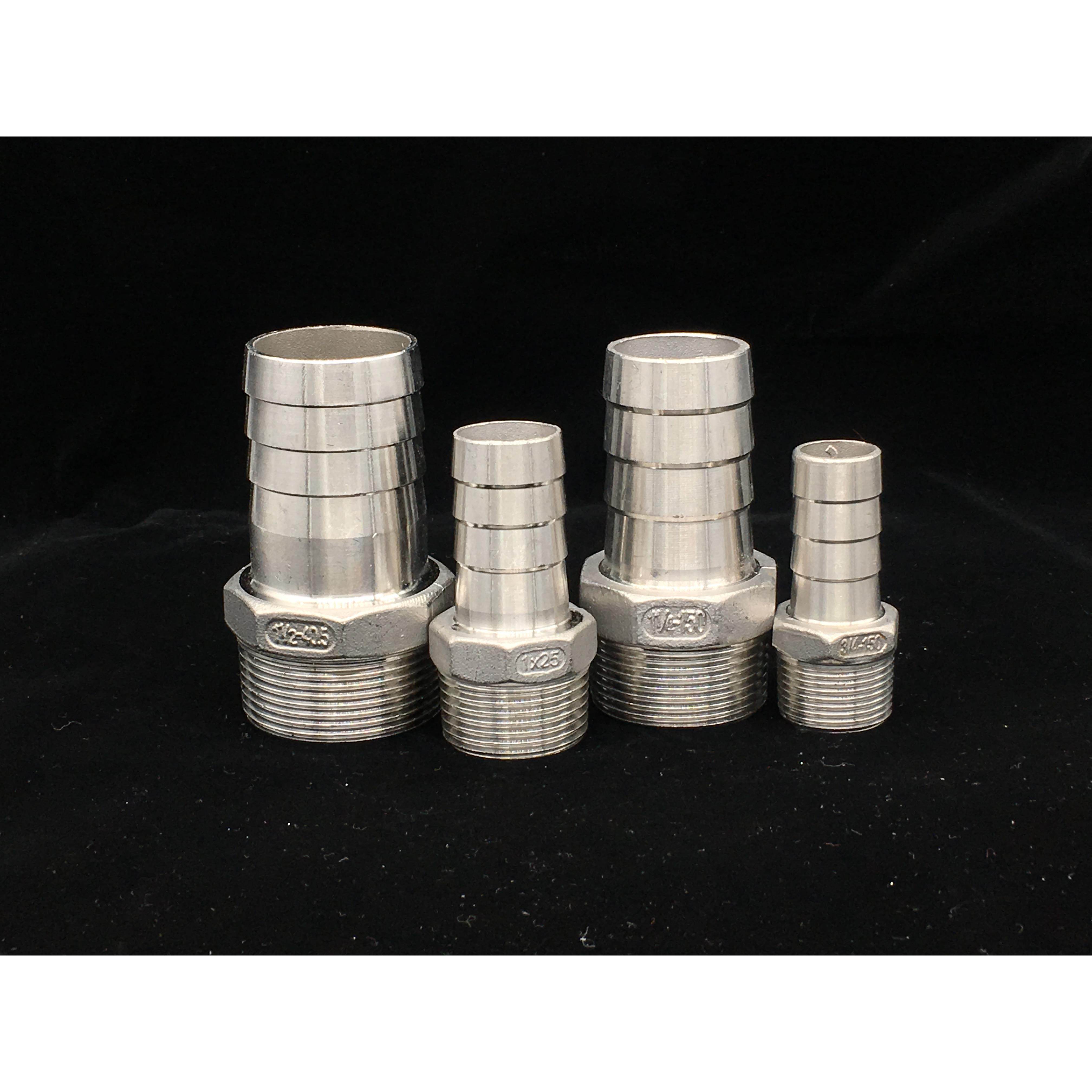 304不锈钢六角宝塔/水管接头/软管接头/1分2分3分4分6分1寸2寸半