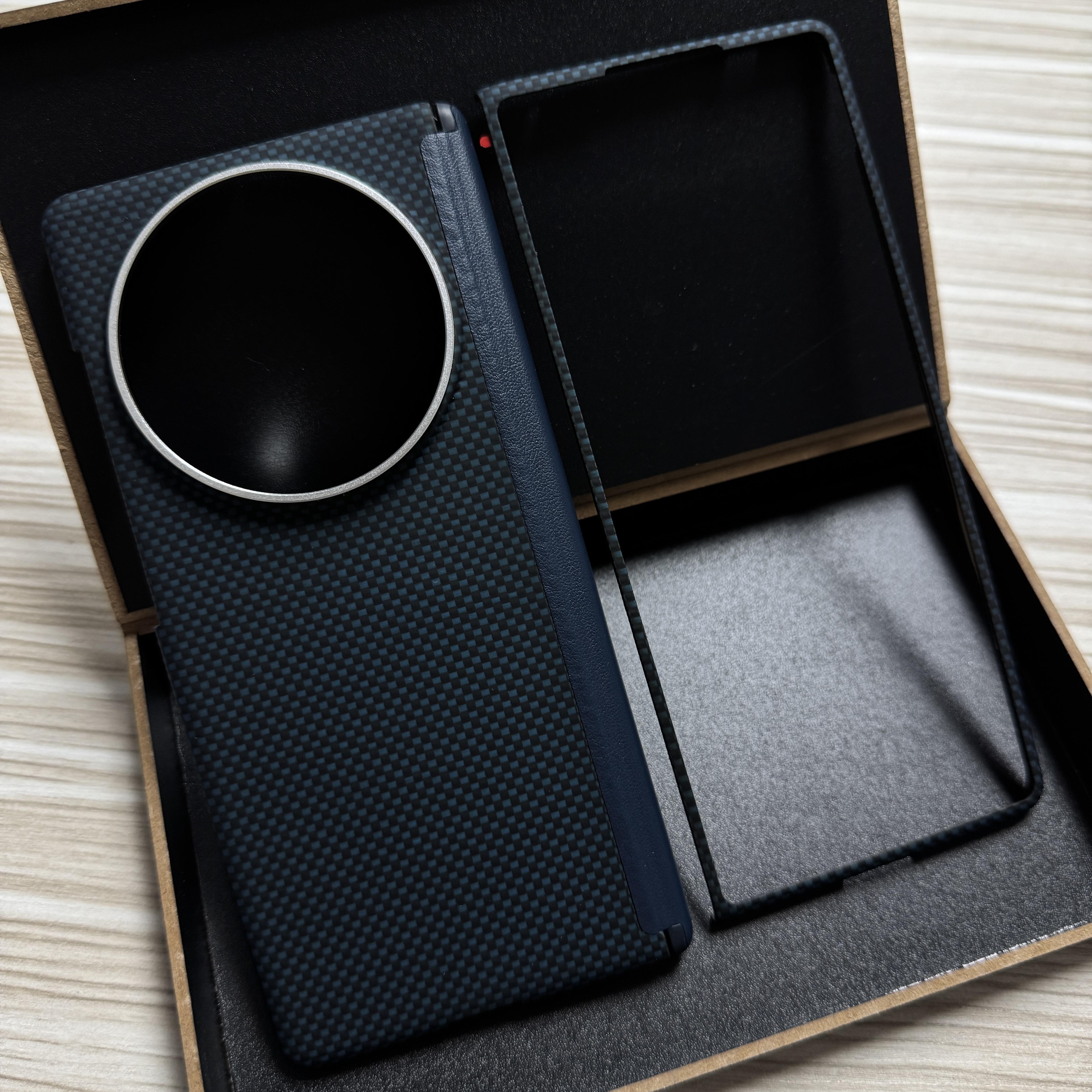 vivoXfold5Kevlar折叠屏手机保护壳芳纶纤维Xfold5超薄碳纤维vivoxfold3pro高端简约男女通用全包商务手机保