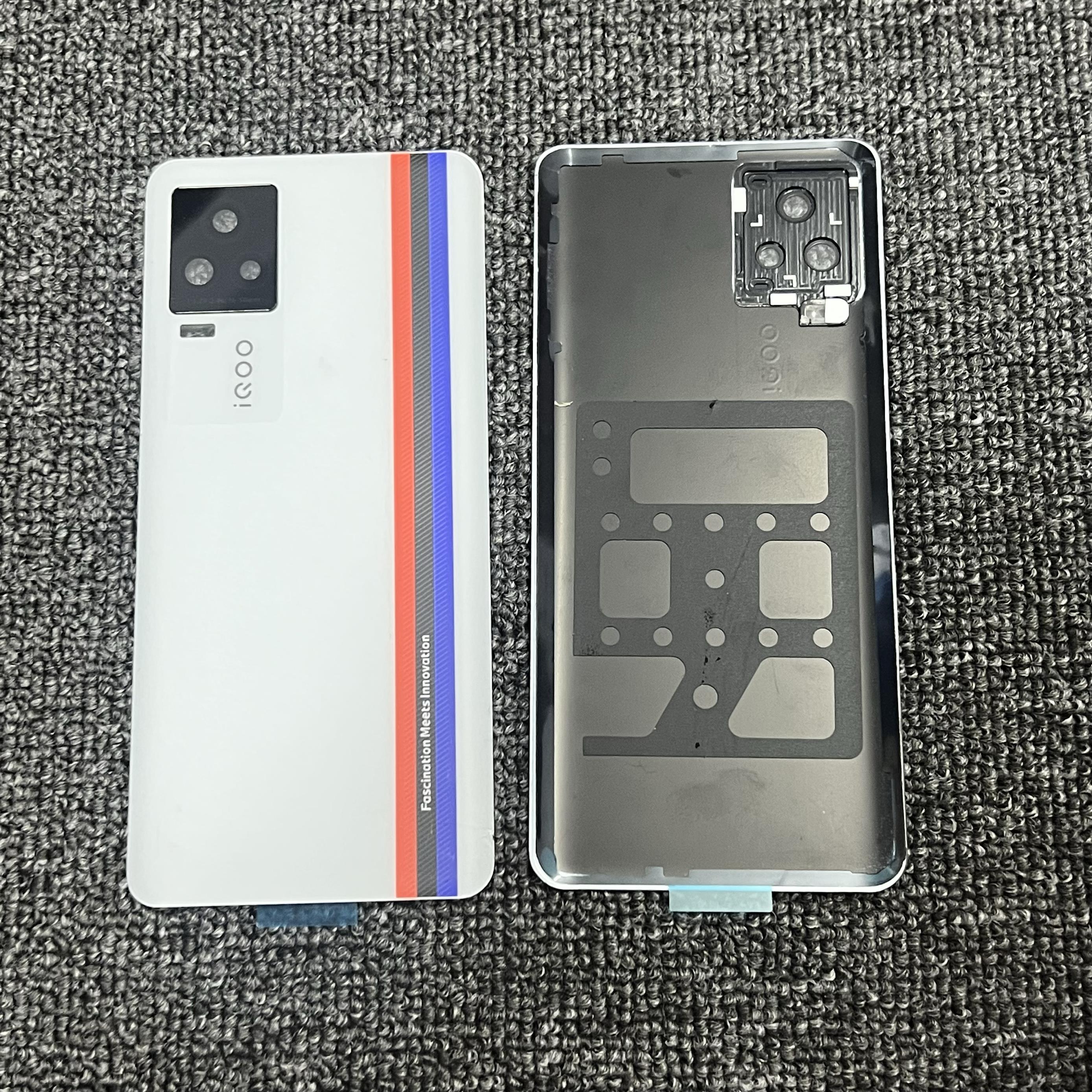 适用于iqoo7原装后盖玻璃iqoo7原厂拆机后壳电池盖背壳中框