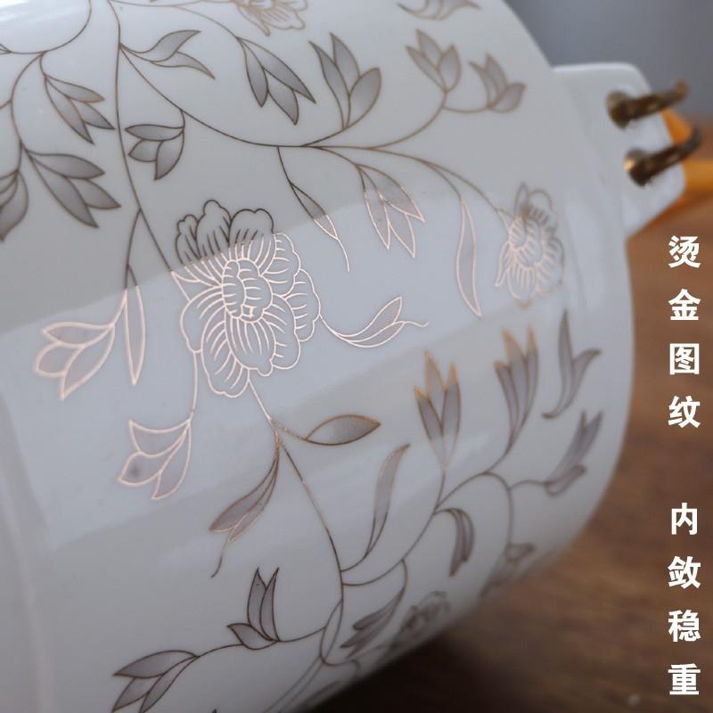 大号家用陶瓷凉水壶景德镇茶具套装提梁壶开水冷水壶耐热大号茶杯
