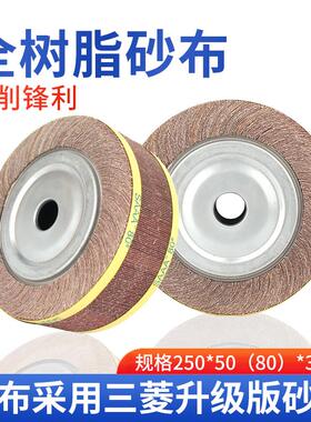SAAA包邮千叶轮千页轮抛光轮250*80*32打磨砂布轮不锈钢抛光轮