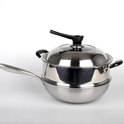 蒸笼加厚加高不锈钢蒸格蒸笼奶锅小蒸架电锅炒锅多用锅蒸锅笼屉