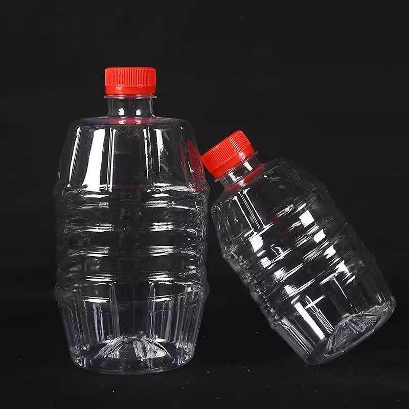 酒瓶空瓶密封1斤装透明塑料2斤桶自酿瓶子白酒桶酒壶一斤半带盖小