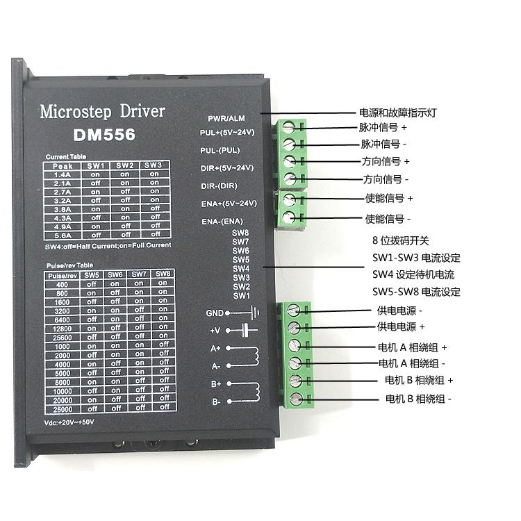 86步进电机驱动器DM420/DM542C/556/860 DSP数字式DH860H驱动板