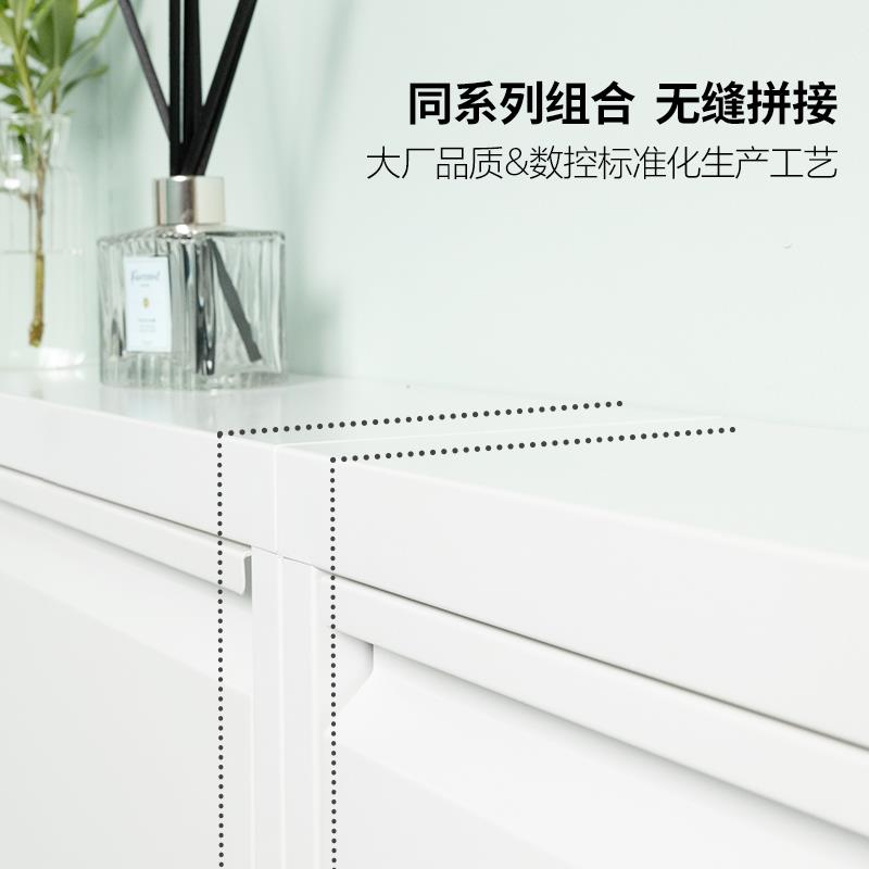 信工全屋钢制超薄鞋柜17cm家用门口爆款钢制大容量翻斗玄关收纳柜图片