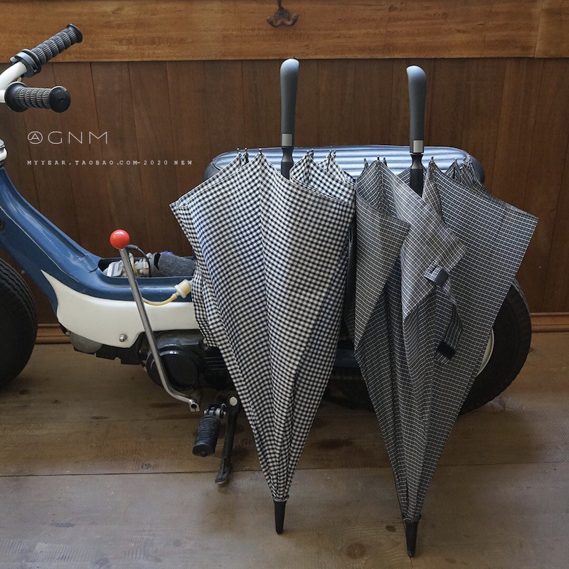 暴风雨超大115CM商务格子男士大伞面加固防风8骨黑伞雨伞双人雨伞