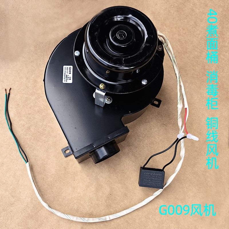 商用燃气煮面炉风机消毒柜40煮面炉G009鼓风机电机马达正腾配件