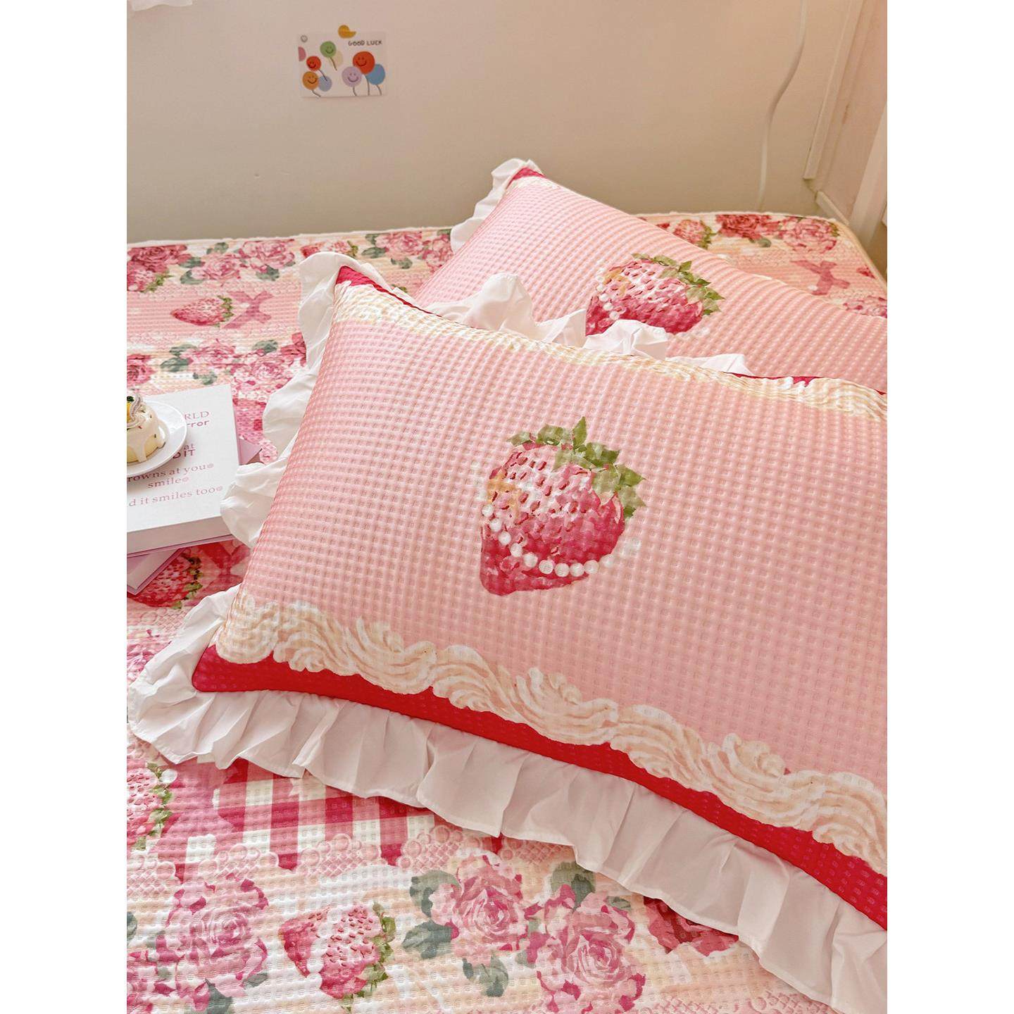 2025年新款凉感3D按摩冰豆豆凉席三件套透气夏季空调软席床裙席子,床上用品,冰丝席,淘宝优惠券,粉丝福利购,淘宝优惠卷