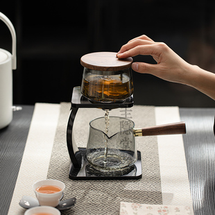 家用轻奢懒人泡茶神器功夫茶具 圭隐堂耐热玻璃自动泡茶壶套装