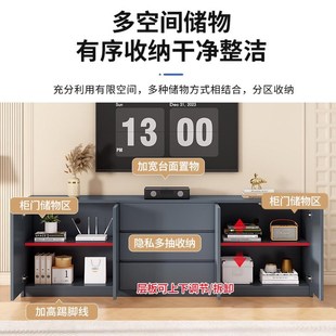 储物柜电视机柜 实木电视柜简约现代小户型收纳柜客厅家用落地高款