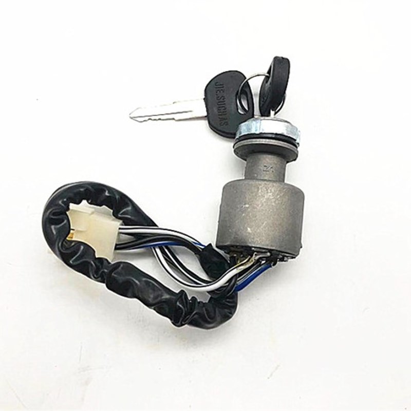 万虎三轮车福田方向盘三轮车点火开关 三轮摩托车配件四线电门锁