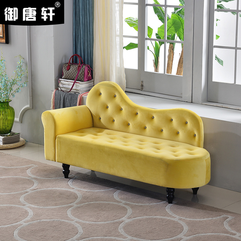 简约贵妃椅欧式布艺沙发小户型组合双人沙发单人店V铺卧室床尾凳