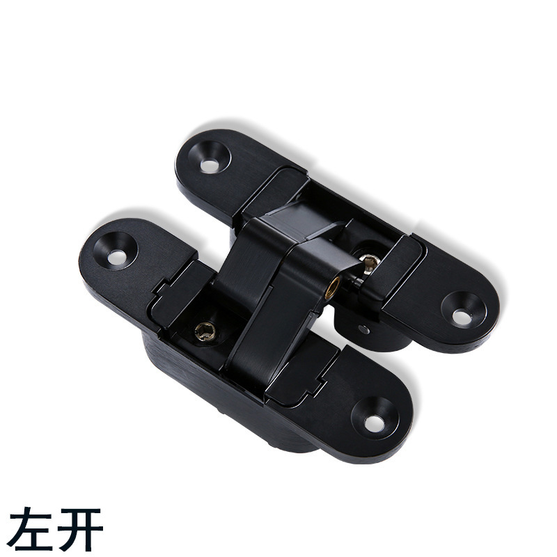 隐形门合页三维可调暗门木门折叠门暗藏十字180度内外开隐藏铰炼