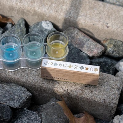 别管印章 动草房手帐拼贴素材搭配边框元素动物植物房子长条装饰