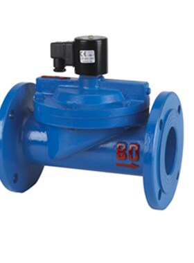 供应水用电磁阀/余姚仪表四厂 DF-40F 铜体钢法兰电磁阀 圆星牌