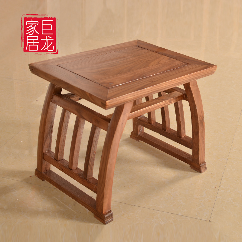 马鞍凳长条凳全实木凳仿古鼓凳榫卯结构中式小矮凳便携式小凳古凳