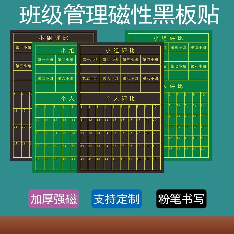 支持定制加厚磁吸磁贴小组积分表班级管理学生积分表带组别黑板贴,文具电教/文化用品/商务用品,黑板/黑板贴,淘宝优惠券,粉丝福利购,淘宝优惠卷
