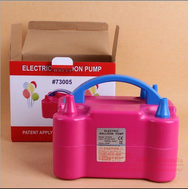 电动打气筒单孔双孔充气泵圆形气球专用充气球机器双层气球打气筒