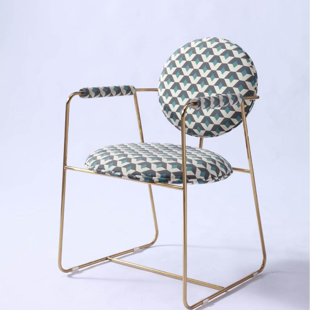 轻奢家具餐椅别墅样板房家用休闲装饰咖啡椅书房新款