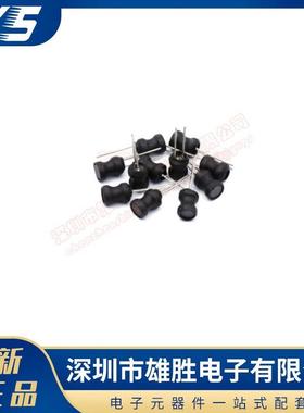 直插件工字型电感220UH1MH1.5MH体积8*108X10MM套管引线全系列