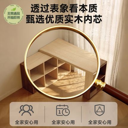 实木书桌2025新款女生卧室转角梳妆台斗柜一体家用双人L型电脑桌