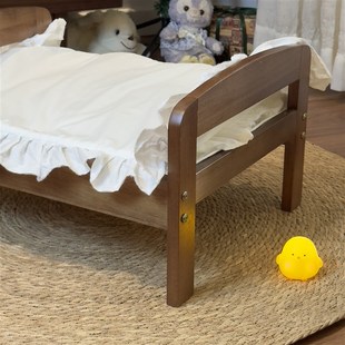 通用狗狗适用 宠物实木床猫小床大型小狗床猫窝离地猫咪小床四季