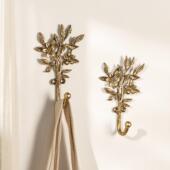 你可居法式 金色轻奢墙上打孔安装 装 饰挂钩复古单钩套装