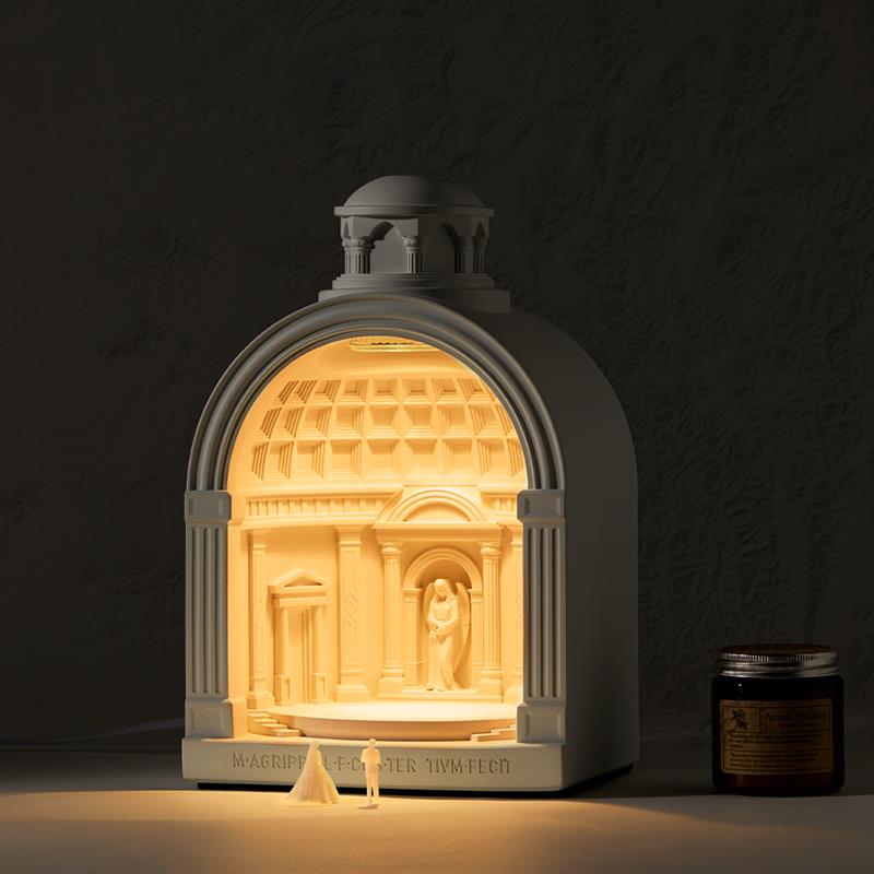 壁光里万神殿香薰融蜡灯结婚礼物氛围创意台灯送新人新婚节日礼物