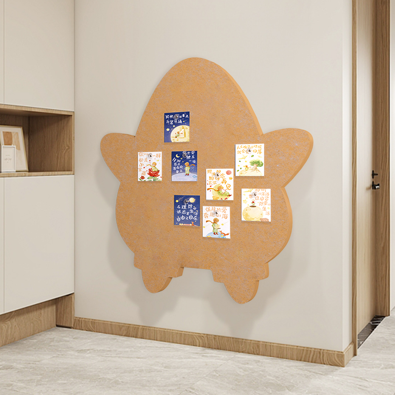 毛毡板派大星羊毛毡墙贴照片墙背景板软木板展示墙作品展示创意门